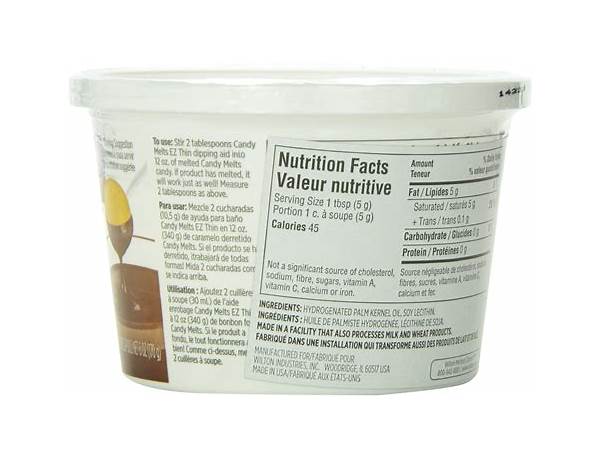 Ez thin dipping aid ingredients