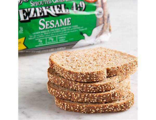 Ezekiel 4:9 sesame sprouted whole grain bread food facts