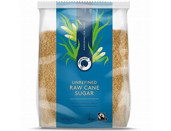 Fair trade cane sugar ingredients