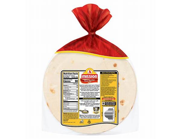 Fajita flour tortillas food facts