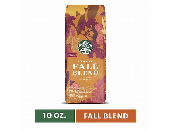 Fall blend medium roast ground coffee nutrition facts