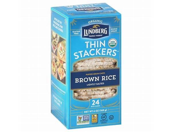 Family farms thin stackers brown rice lightly ingredients