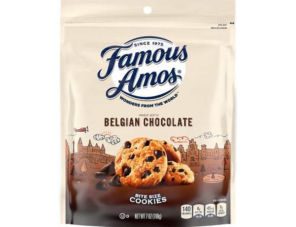 Famous amos belgian chocolate cookies food facts