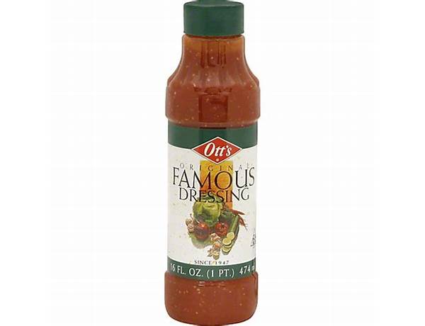 Famous dressing & marinade food facts