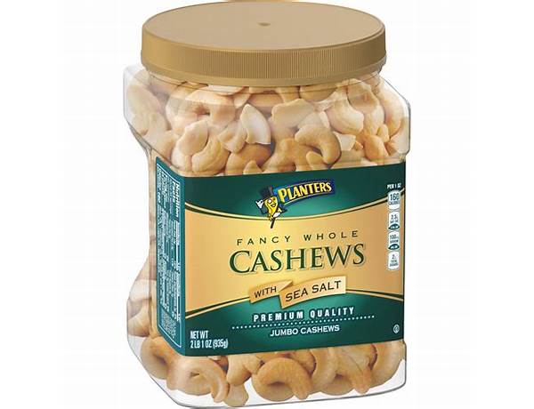 Fancy whole cashews with sea salt food facts