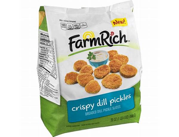 Farm rich crispy dill pickles food facts