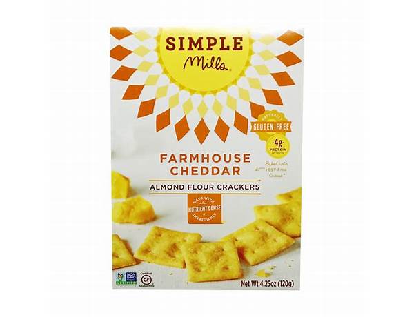 Farmhouse cheddar almond flour crackers food facts