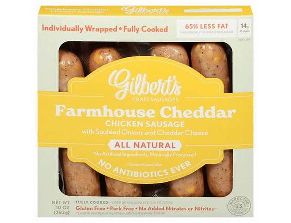 Farmhouse cheddar chicken sausage food facts