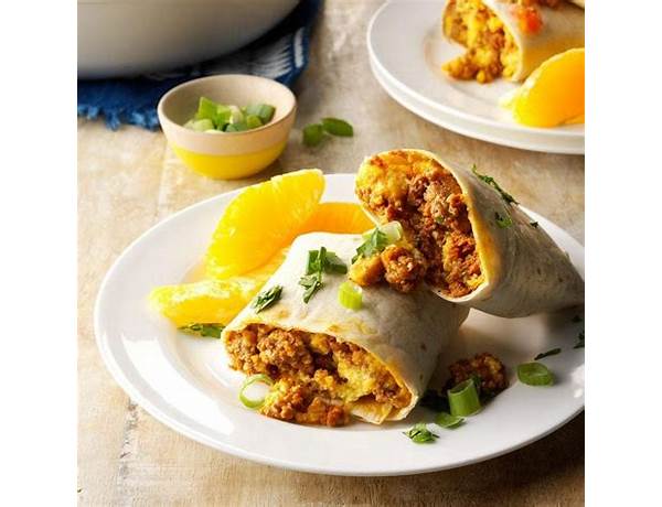 Farmhouse kitch chorizo egg and cheese square wrap food facts