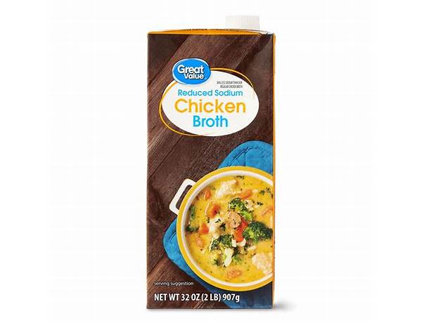 Fat free ready to serve reduced sodium chicken broth, chicken ingredients