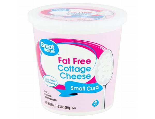 Fat free small curd cottage cheese food facts