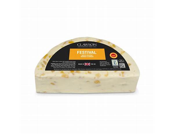 Festival white stilton cheese with mango and ginger food facts