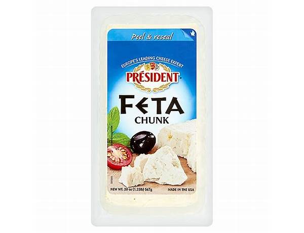 Feta chunk food facts