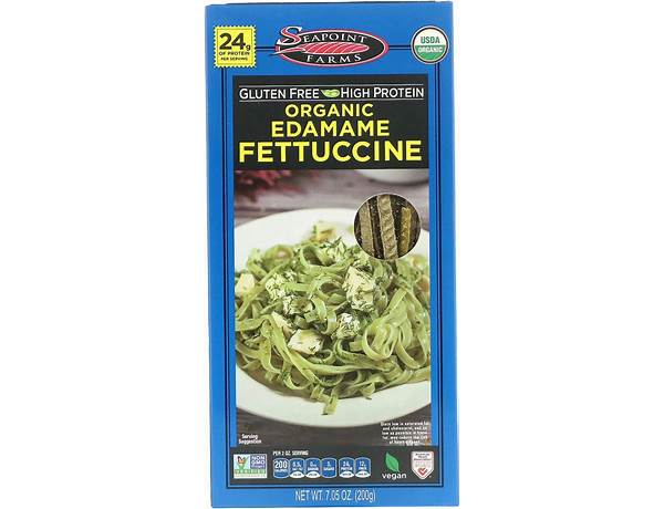 Fettuccine organic edamame & mung bean, fettuccine food facts