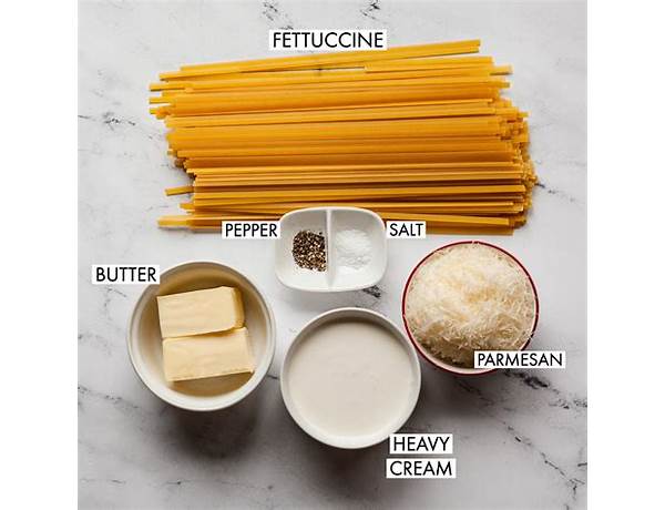 Fettuccini ingredients