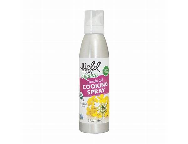Field day, canola oil cooking spray food facts