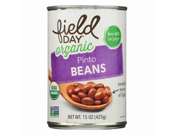 Field day, organic pinto beans food facts