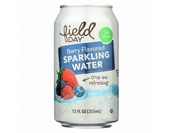 Field day, sparkling water, berry, berry ingredients
