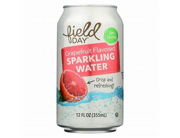 Field day, sparkling water, grapefruit, grapefruit ingredients
