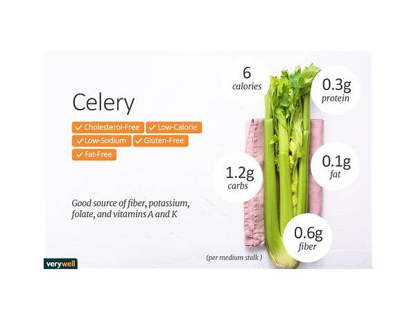 Field packed celery nutrition facts