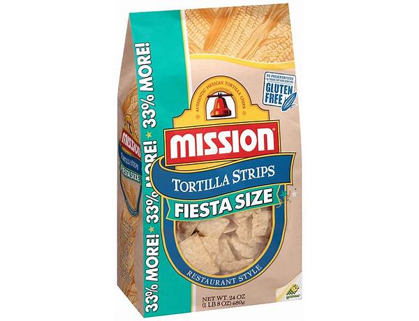 Fiesta size tortilla strips food facts