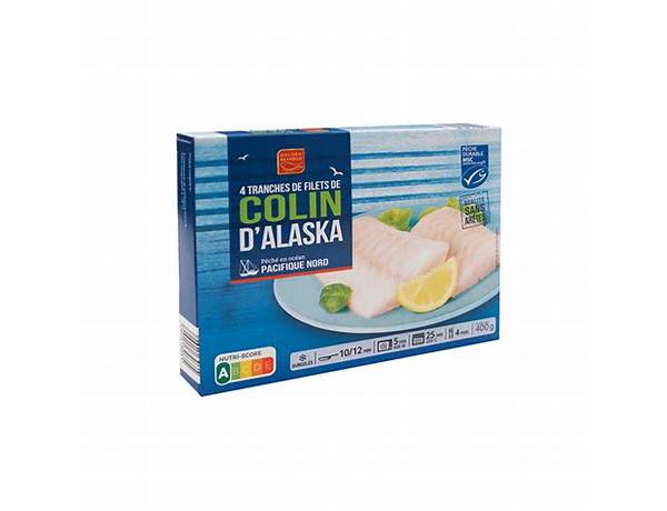 Filet de colin d'alaska nutrition facts