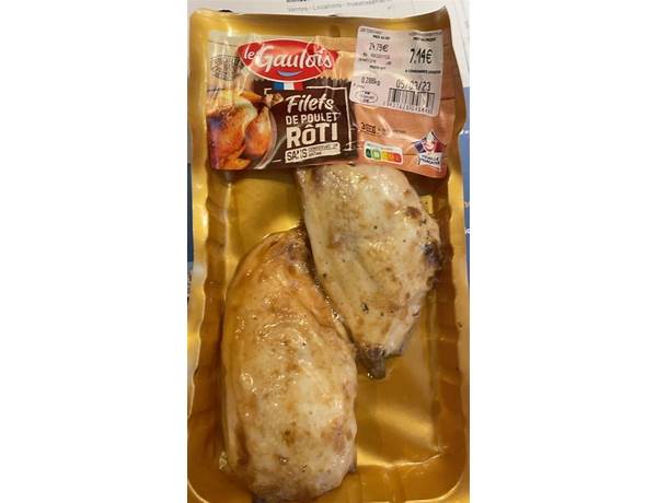 Filets de poulet rotis - food facts