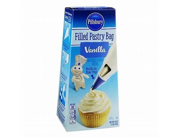 Filled pastry bag-vanilla food facts