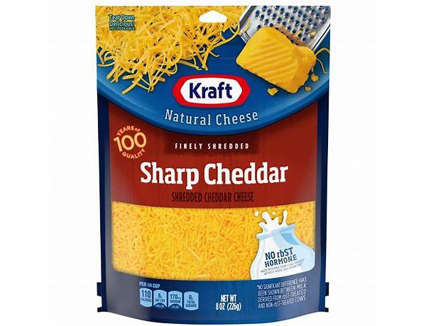 Finely shredded sharp cheddar cheese, sharp cheddar ingredients