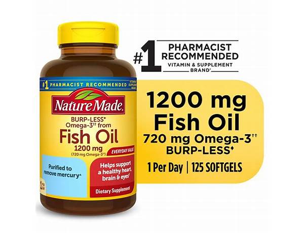 Fish oil 1200mg ingredients