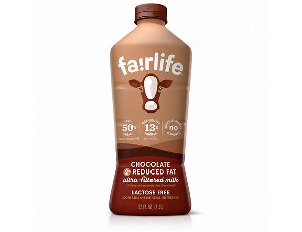 Fit lactose free chocolate milk food facts
