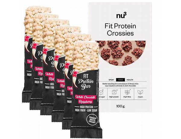 Fit protein bar chocolat blanc food facts