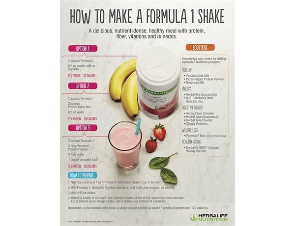 Fit shake food facts