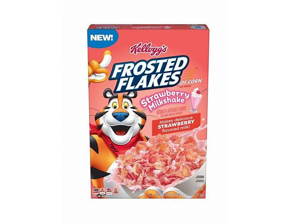 Flakes & strawberries cereal food facts