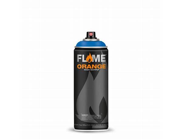 Flame orange spraypaint food facts