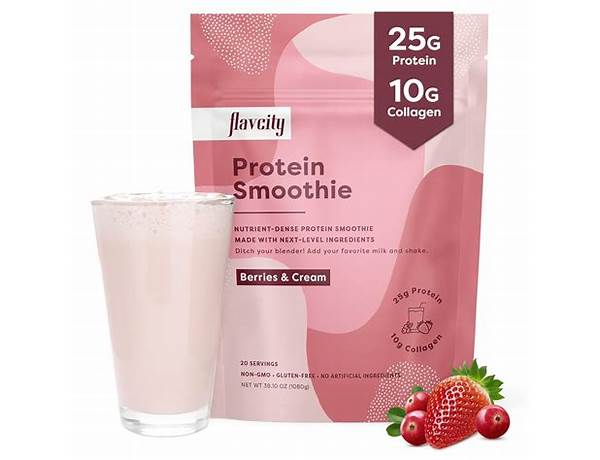 FlavCity Protein Smoothie Berries & Cream, musical term