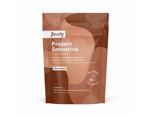 Flavcity chocolate peanut butter protein smoothie food facts