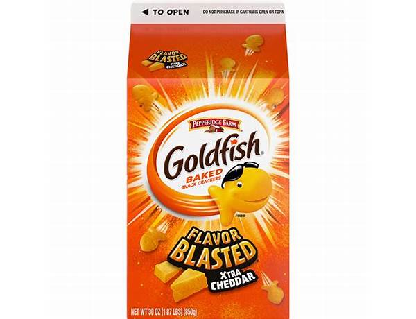 Flavor blasted xtra cheddar goldfish food facts