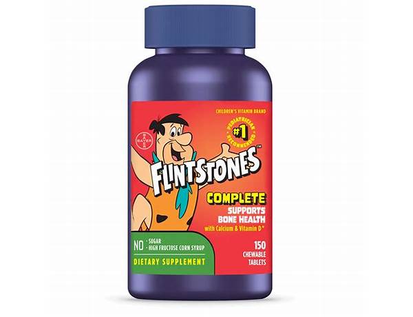 Flintstones complete vitamins food facts