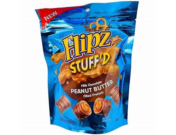 Flipz stuff’d milk chocolate peanut butter filled pretzels food facts