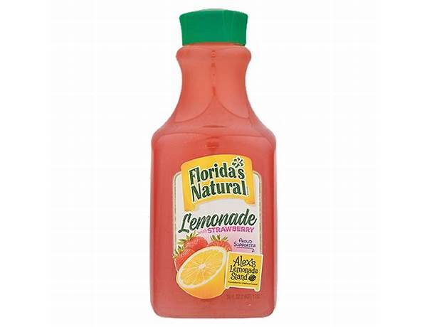 Florida's natural, lemonade, strawberry nutrition facts