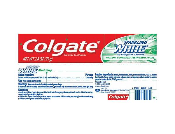 Flouride toothpaste ingredients