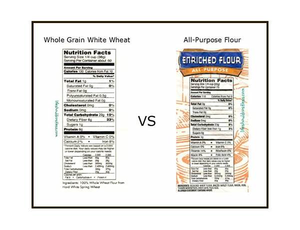 Flower, whole wheat nutrition facts