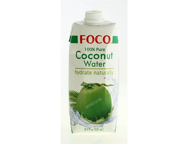 Foco, coconut water food facts
