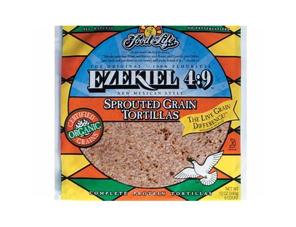 Food for life, ezekiel 4:9, sprouted grain tortillas food facts