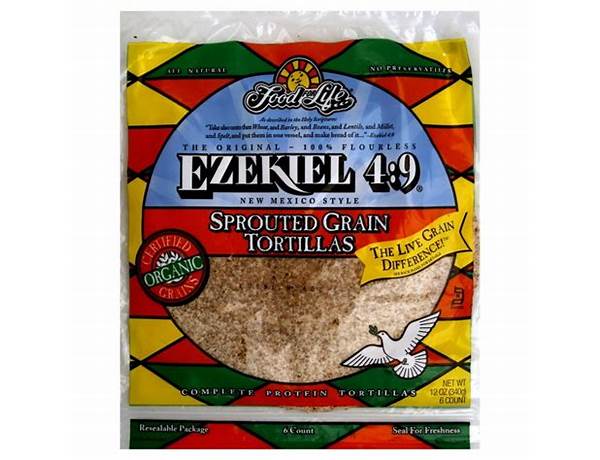 Food for life, ezekiel 4:9, sprouted grain tortillas nutrition facts