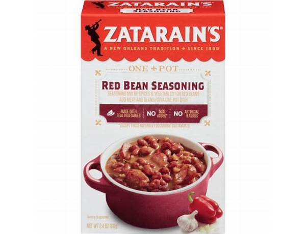 Foodservice red bean seasoning mix food facts