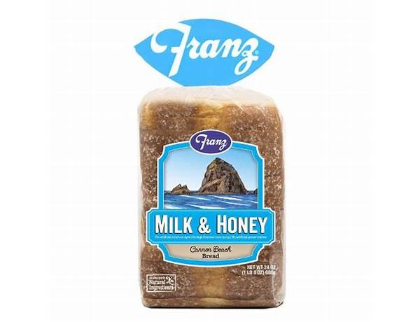 Franz milk & honey cannon beach sandwich bread food facts