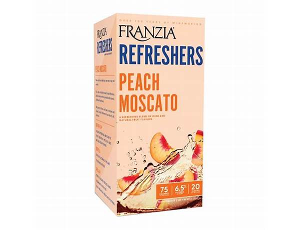 Franzia refreshers peach moscato food facts