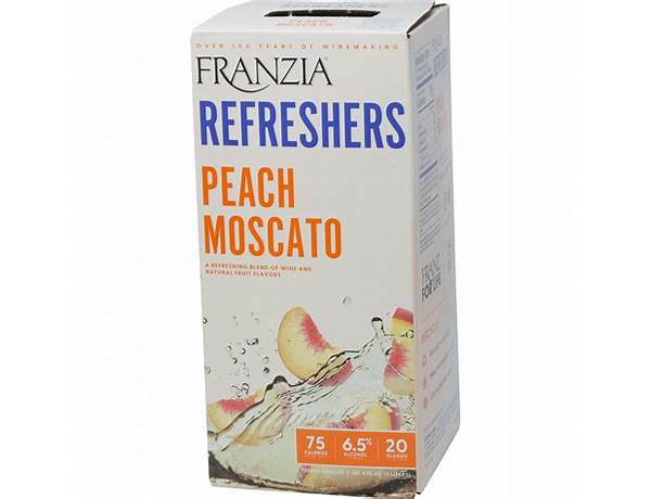 Franzia refreshers peach moscato ingredients